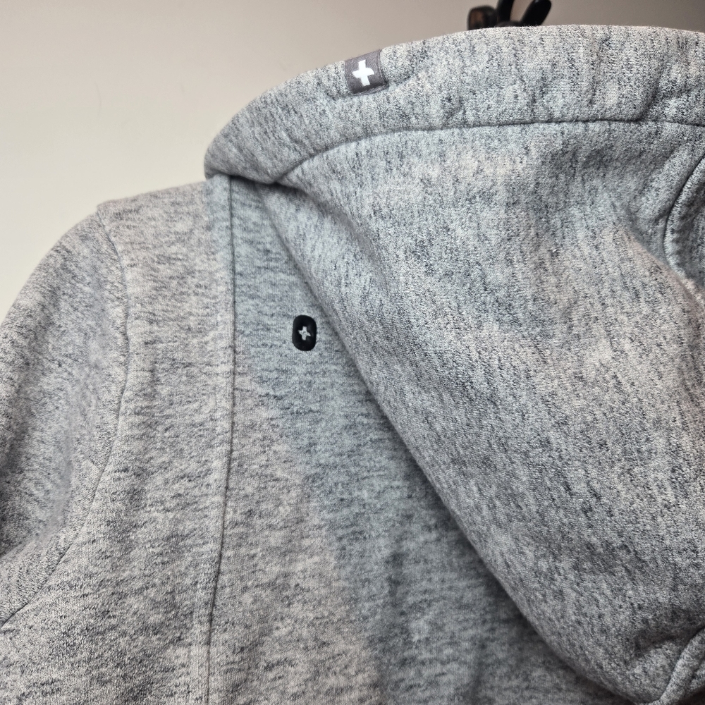 Figs Essential Gray Hoodie Jacket Women's Small Medical Scrubs Workwear - Picture 3 of 11